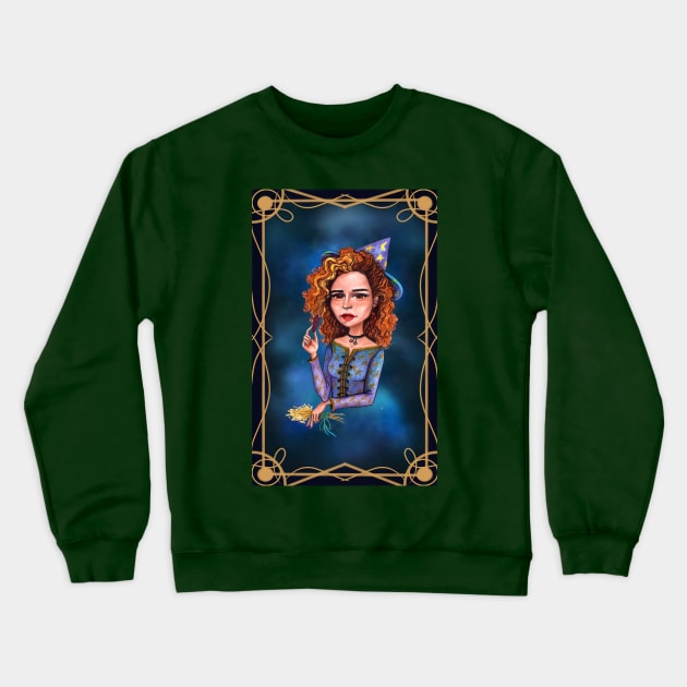 Ginger hair leo witch Crewneck Sweatshirt by Raluca Iov